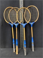(4) Vintage Blue Ribbon Badminton Rackets