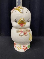 Vintage Baby Chick Ceramic Cookie Jar