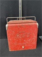 1950's Coca Cola Temprite Metal Picnic Cooler