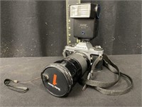 Vintage Pentax Camera w/ Vivitar Lense