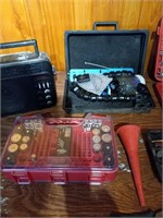 Socket Set, Radio and Tools