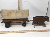 Handmade covered wagon