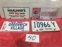 Miscellaneous license plates - Greenwich Vlg,