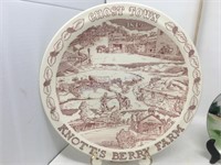 Four miscellaneous plates, Knotts Berry Farm,