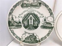 Three church and religious plates