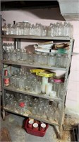 Canning Jars Mostly Quarts, Contents of Shelf