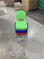 10 INCH SCHOOL STACK CHAIRS ASSORTED COLOURS 6