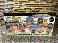 100 pc Kitchen Container Set by Gourmet Trends New