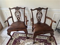 Pair of Wood Captains Chairs