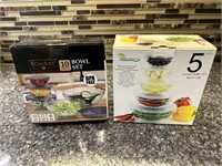 Pair of Brand New Bowl Sets w/ Lids