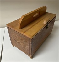 Wood Flip Top Storage Box