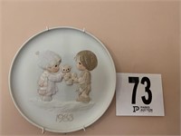 Precious Moments Collector Plate W/Coa (Foyer)