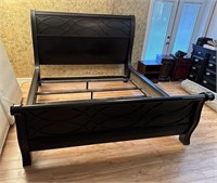 Ornate King Size Sleigh Bed