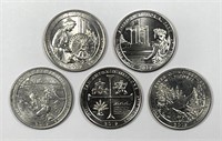 2019-W West Point Quarter Complete 5-Coin Set