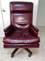 Vintage Large Desk / Office Chair by Leathercraft
