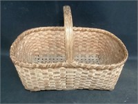 Vintage Oblong Basket with Hamdle