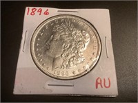 1896 P Morgan Silver Dollar,AU