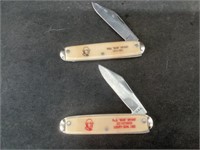 2 Paul Bear Bryant Pocket Knifes,