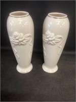 2 Lenox Matching 7 1/2" Vases