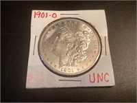1901 O Morgan Silver Dollar,UNC