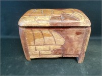 Unusual 8" Wide Wood Box