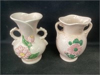 2 Hull Art Pottery Vases