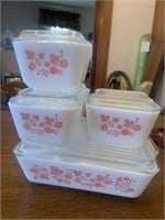 Pyrex Gooseberry pattern refrigerator dishes