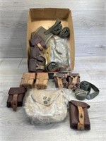Flat of vintage military goods
