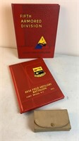1950's US Army sewing kit, military yearbooks