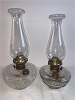 2 antique bracket lamps