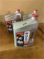 Delco 5W-40 Synthetic Oil, 3 Jugs, NEW
