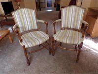 TWO CLOTH CHAIRS