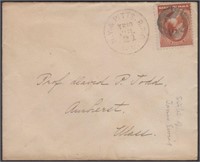 New York & Pittsburgh RPO Cover, 1885 cancel and U