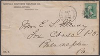 Cape Charles & Norfolk RPO (Steamboat) Cover Norfo