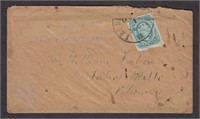 CSA Stamps #12 tied on Cover by 1863 Fredericksbur