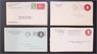 US Stamps 50 Used Postal Stationery Covers 1915-19