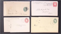 US Stamps 42 Postal Stationery Covers 1850s-1900s