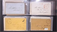 US Stampless Covers 23 total with variety of cance
