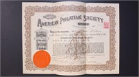 1914 APS Stock Certificate in original envelope (n