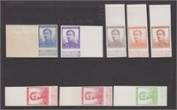 Belgium Stamps #105 Trial Color Proofs, 7 differen