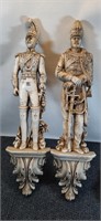 Pair of Burwood Products Company 1965 soldiers -