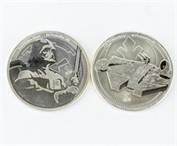 Coin 2 Star Wars 1 Ounce Silver Rounds