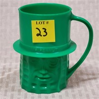 1950's Green Mr. Peanut Mug