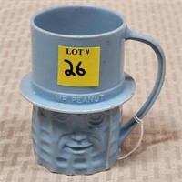1950's Blue Mr. Peanut Mug