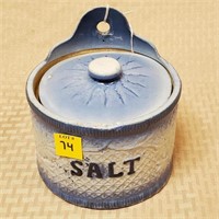 Antique Salt Crock w/ Lid