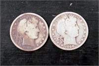 1900 O Barber Half Dollars Lot of (2)