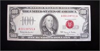 1966 $100 RED SEAL UNITED STATES NOTE