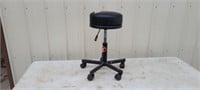 PT adjustable shop stool on wheels