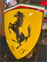 25 x 18” Porcelain Ferrari Sign