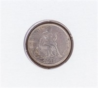 Coin 1875-CC Liberty Seated Dime in Extra Fine